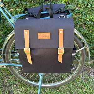 Sacoche noire double résistante à l'eau/ sacoche de vélo résistante à l'eau/ sacoche de vélo/ sacoche double de vélo/ sacoche de vélo/ sacoche de vélo double/