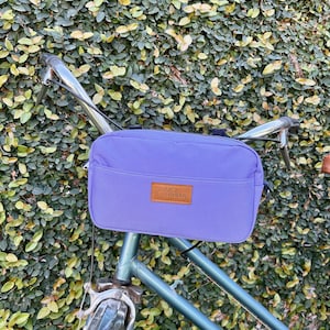 Wasserdichte Fahrradtasche, lila Lenker, Fahrradzubehör, Fahrradtasche, Fahrradtasche, wasserdichter Lenker, Fahrradlenker