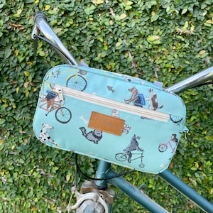 Lenkertasche für Hunde und Katzen, Wasserdichte Fahrradtasche, Fahrradtasche vorn
