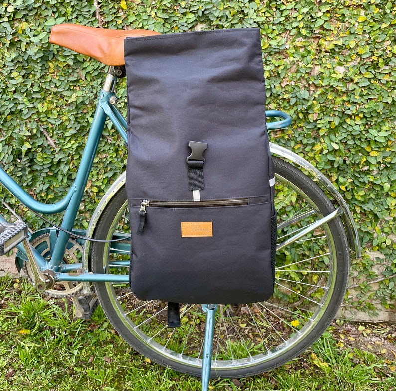 Roll Top Backpack /waterproof Bicycle Pannier/ Convertible Etsy