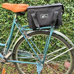 Magui Black Gepäckträgertasche - Wasserdichte schwarze Fahrradtasche