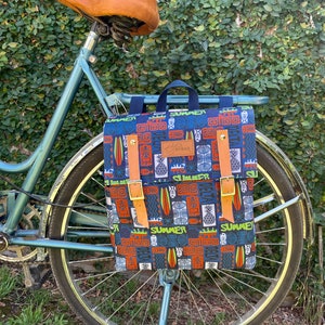 Bicycle waterproof pannier, Summer ready bicycle pannier, bicycle messenger,  bicycle accessories
