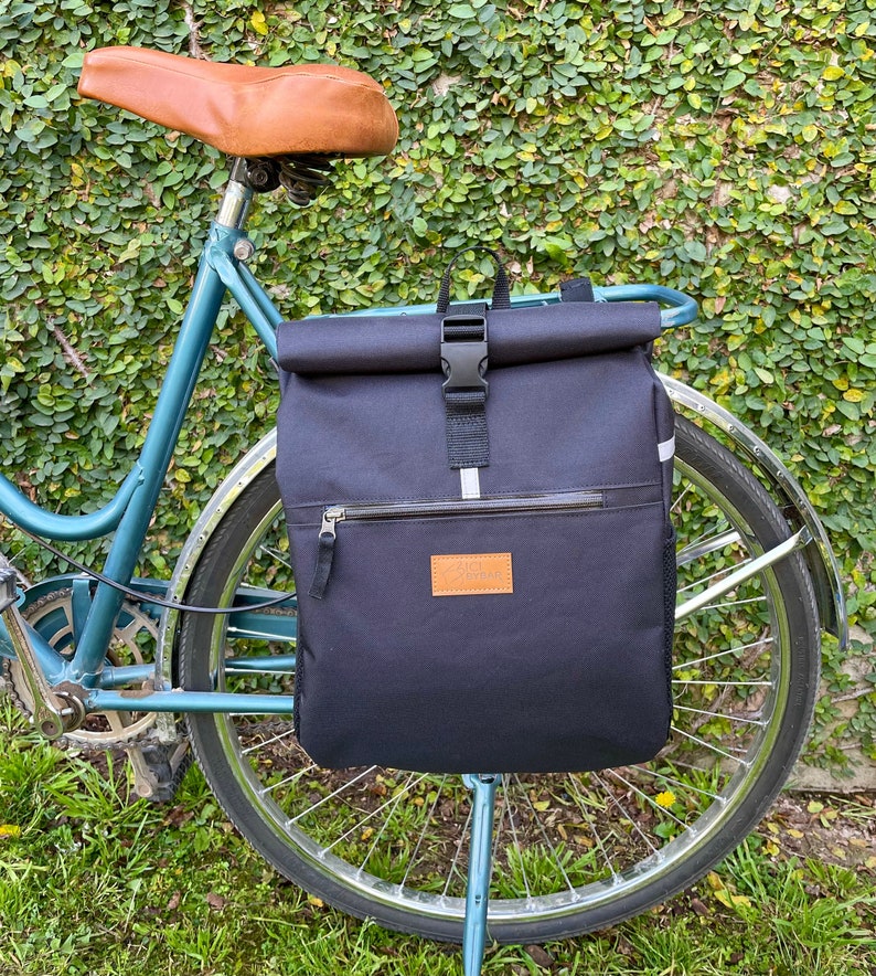 Roll Top Backpack /waterproof Bicycle Pannier/ Convertible Etsy