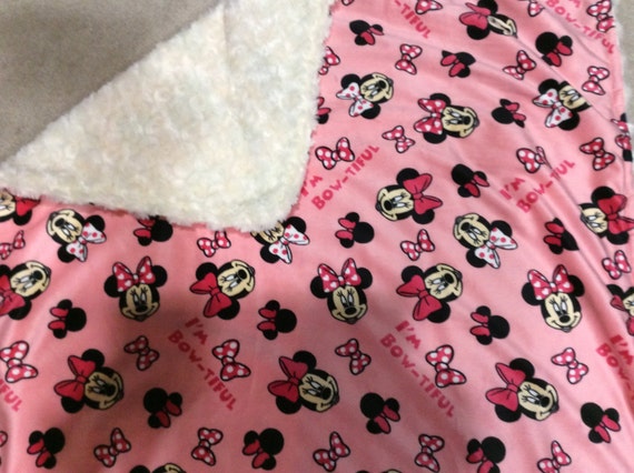 Couverture Bebe Minnie Mouse Etsy Couverture Bebe Minnie Mouse Etsy
