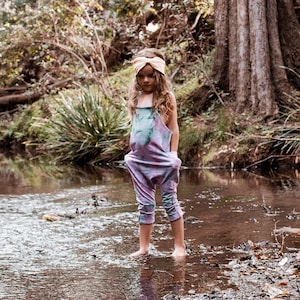 Dusty pink overalls, oversized overalls, girls pink tie dye overalls, tiedye overalls, dusty pink tie dye, handmade overalls, little bird