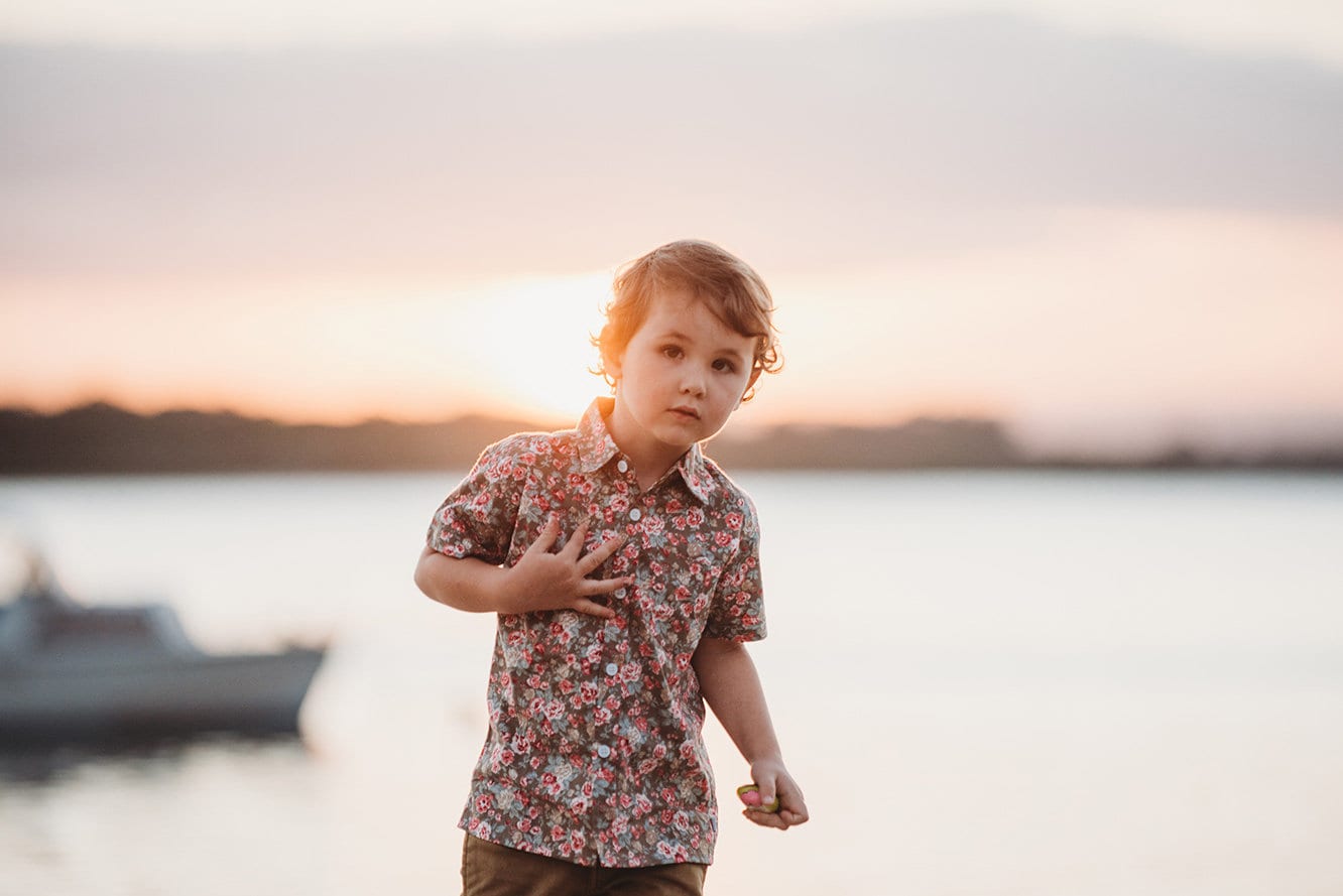 Boys Beige Floral Shirt Boys Dress Shirt Collared Shirt Toddler