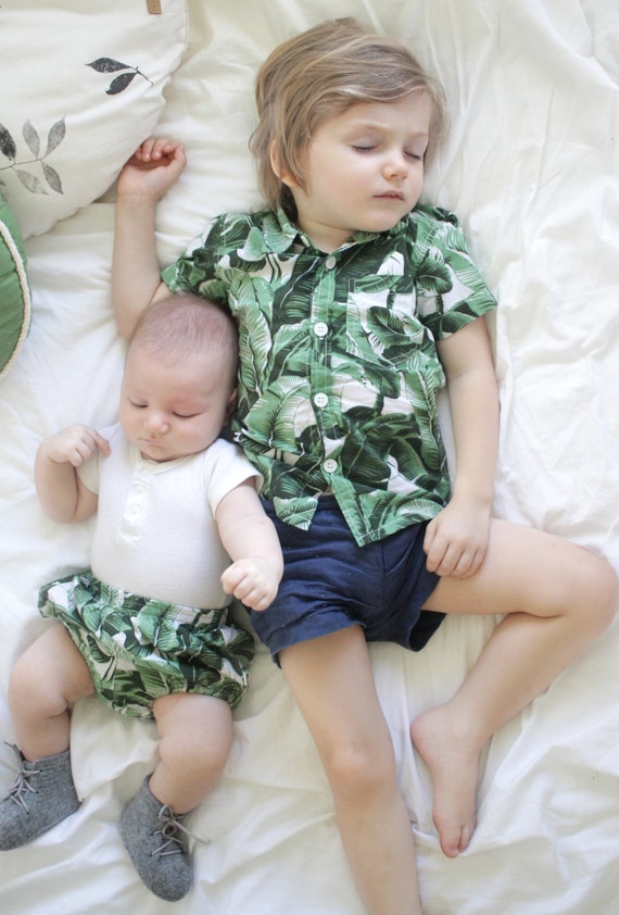 baby boy tropical outfit
