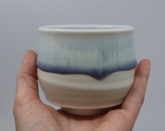 Porcelain Tea Bowl, Chawan, blue mug, Porcelain mug, ceramic cup, ceramic mug, Handmade, Australian Made, Australian Artist, Sydney, tea