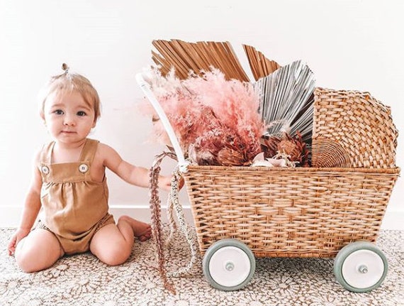 beige romper baby girl