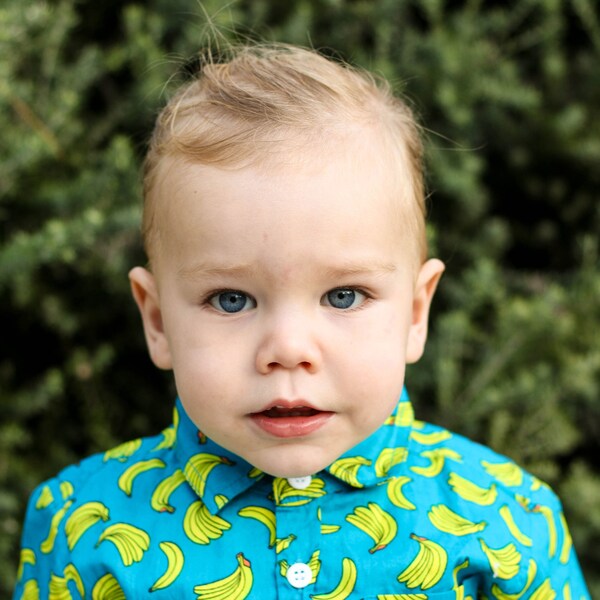 Boys Banana Shirt Etsy