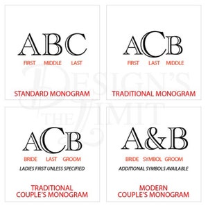 Monogrammed Couples Luggage Tags Engraved w/ Choice of Print or Script Font Design Options One Pair Two Select Color or Mix and Match image 9