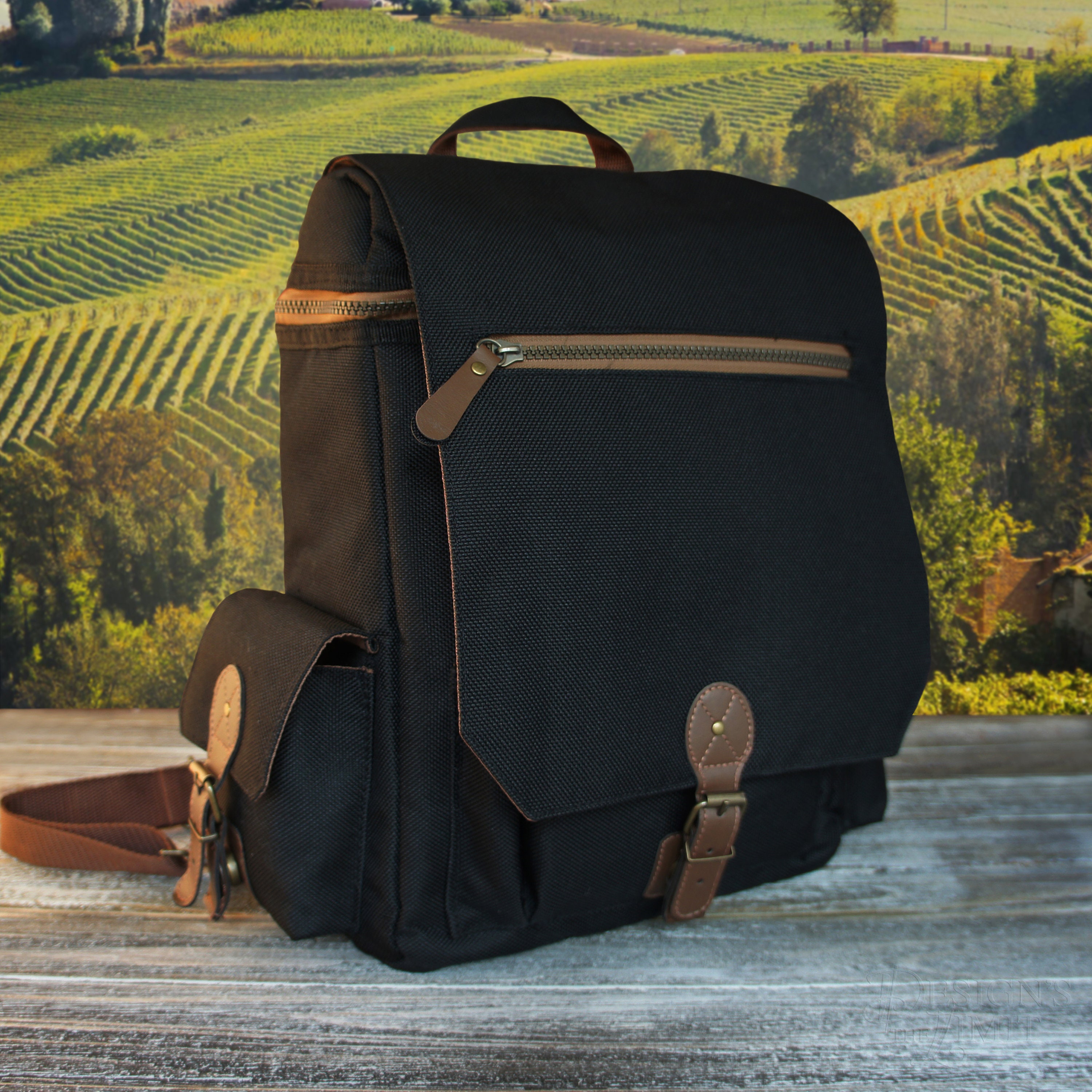 Pattern Print Grape Wine Backpack main image 0