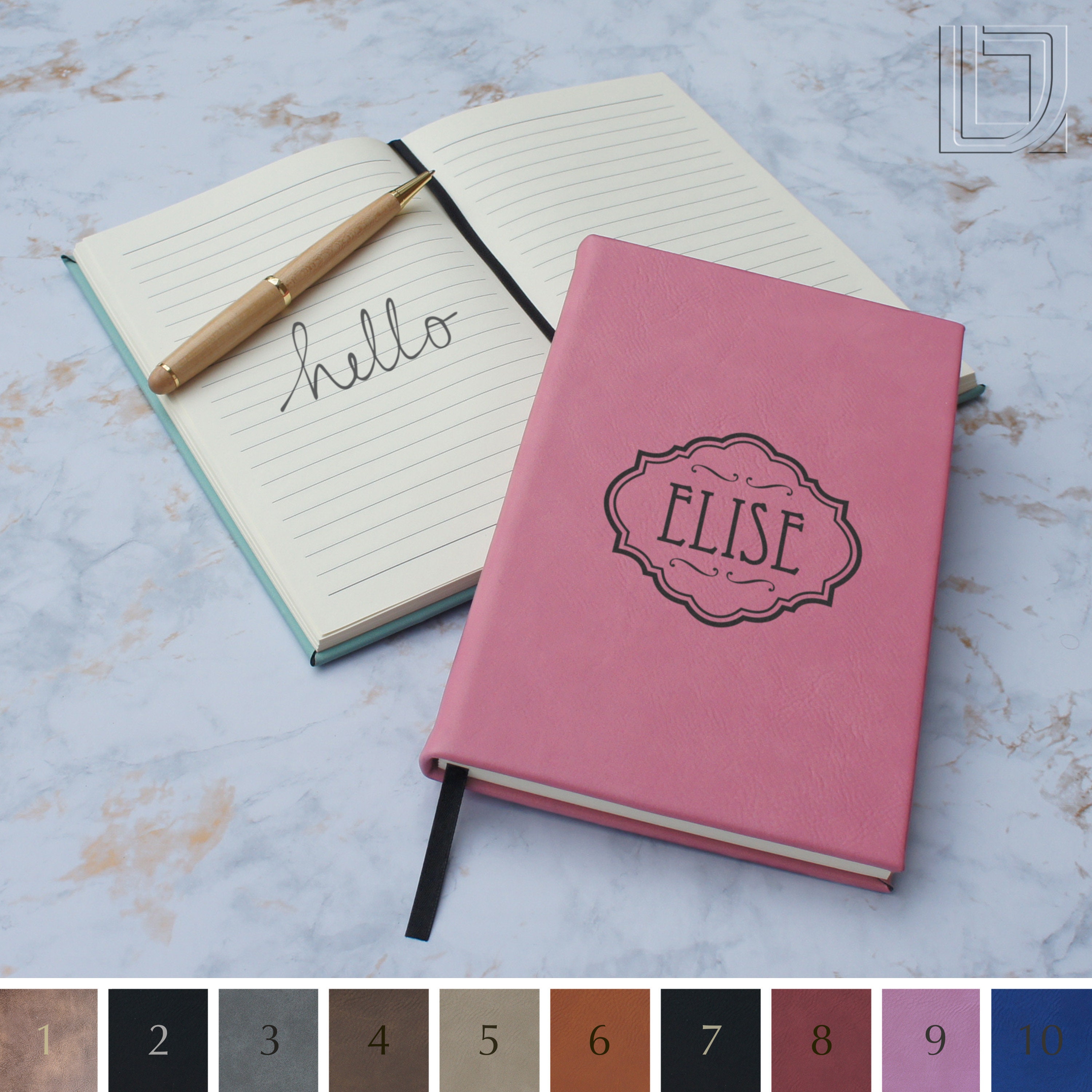 Make Note Personalised Notebook Personalized Notebook, Personalized Journal, Engraved With Choice of ...