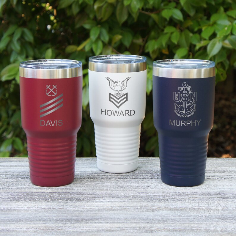 Personalized Vacuum Insulated Stainless Steel Travel Mugs Etsy