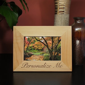 Inspired Designs Picture Frame by Design's the Limit includes Custom Design Images with Font Selection (Select Frame Size and Orientation)