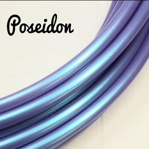 Poseidon Color Shifting~ 11/16&quot; Goldilocks Intermediate polypro hoop ~ Single | Made to Order | Iridescent periwinkle dance hoop