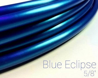 Polypro Hoop Blue Eclipse Hula Hoop ~ 5/8" polypro hoop--metallic blue Advanced hoop Made to Order