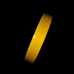 1&quot; Yellow Reflective tape for hula hoops and craft supplies, 3M Scotchlite High visibility Reflective vinyl flash Reflective roll of tape