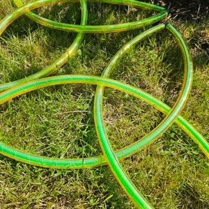 Triquetras | Fairy Fans ~ Electric Citrus Flow fan Trinity knot PAIR of 2