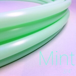 UV Mint Green polypro hoop ~ 3/4" Handmade made to order hula hoop