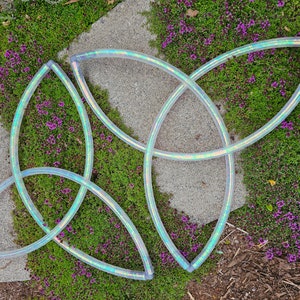 Triquetras | Fairy Fans ~ Iridescent Flow fan Trinity knot PAIR of 2