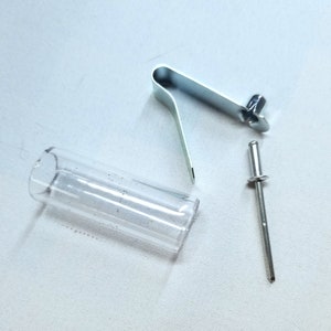 Kit de fabricación de aros 3 pc Botón a presión, remache e inserto de policarb para piezas de aro de bricolaje de tubos polypro o HDPE de 3/4 &quot;