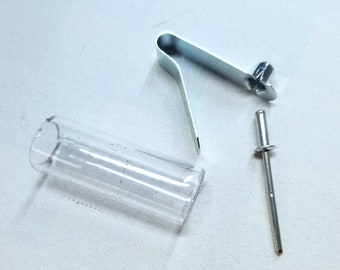 Hoopkit, 3 Stück Druckknopf, Niete und Polykarb-Einsatz für 3/4-Zoll-Polypro- oder HDPE-Schläuche DIY Hoop-Teile