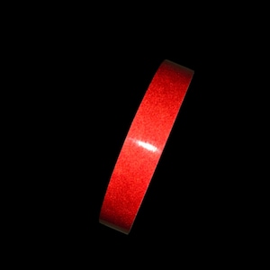 1&quot; Red Reflective tape for hula hoops and craft supplies, 3M Scotchlite High visibility Reflective vinyl flash Reflective roll of tape