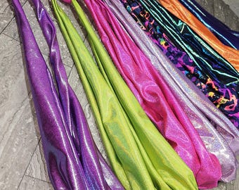 Socken-Poi ~ Dehnbarer Poi mit hellem UV-Pinkem PLA-Knob-Griff