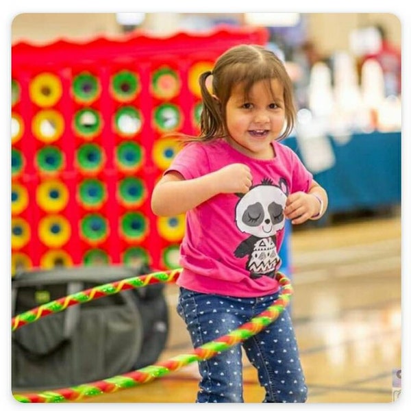 Kids Hula Hoop--Custom created sturdy durable hdpe for Children