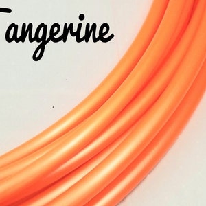 UV Tangerine ~ 3/4&quot; Intermediate polypro hoop ~ Single | MTO | Iridescent uv Reactive Orange  LIMITED Supply
