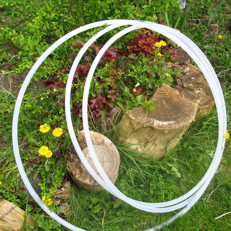 natural UV polypro or HDPE hula hoop--plain advanced 58