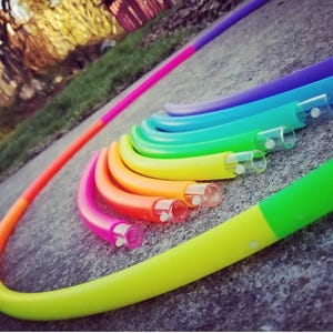 Multi-toned Sectional Travel Hoop 3/4&quot;, 5/8&quot;, and 11/16&quot; Polyoro or HDPE***Personalize your  Custom hoop