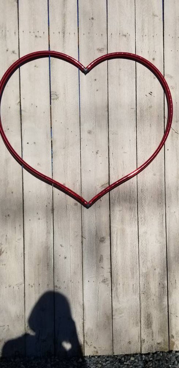 Heart Hoop--heart shaped hula hoop--TAPED polypro or hdpe 3/4" tubing