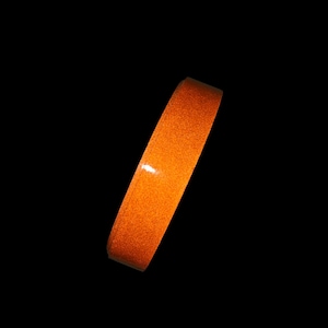 1&quot; Orange Reflective tape for hula hoops and craft supplies, 3M Scotchlite High visibility Reflective vinyl flash Reflective roll of tape
