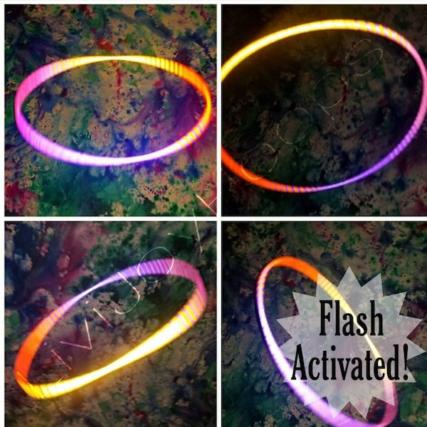 Honey Blossom Reflective Ombre "Flash-Activated" Engineering Grade taped hoop polypro or hdpe