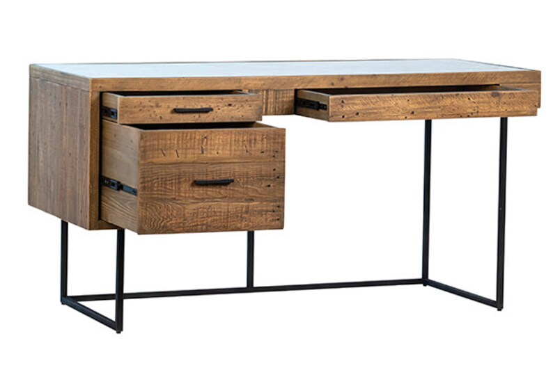 59 Reclaimed Wood and Iron Desk by Terra Nova Furniture Etsy