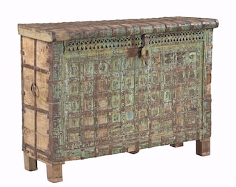 Vintage Teak and Ironwork Dowry Chest, Terra Nova Furniture Storage Accent