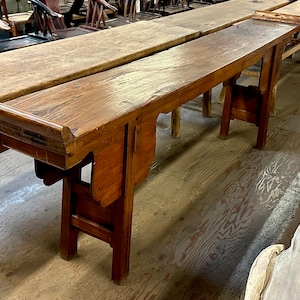 Reclaimed Elm Wood Console Table in Natural Finish from Terra Nova Furniture