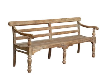 Wood Bench from India, by Terra Nova Designs Los Angeles