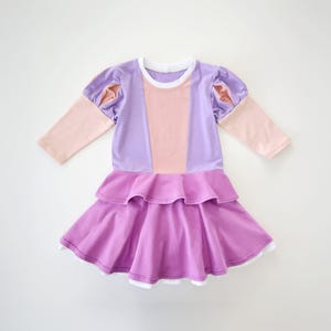 Thread Faction / Tallas para niños 2 a 14 / Conjunto de ropa de juego de princesas / Patrón de costura en PDF para imprimir en casa o en un taller de impresión
