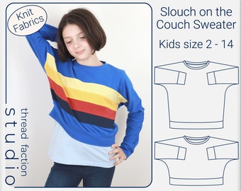 Easy Kids Sweatshirt PDF Sewing Pattern