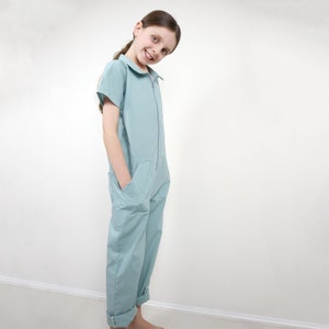 Thread Faction | Kids sizes 2 - 14 | Zero Waste Utility Jumpsuit | PDF Sewing Pattern for print-at-home or printshop