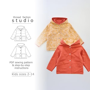 The Everett Reversible Coat PDF Sewing Pattern