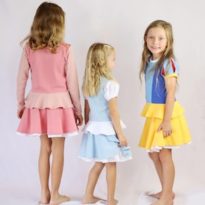 Thread Faction / Tallas para niños 2 a 14 / Paquete de ropa de juego de princesa / Patrón de costura en PDF para imprimir en casa o en un taller de impresión