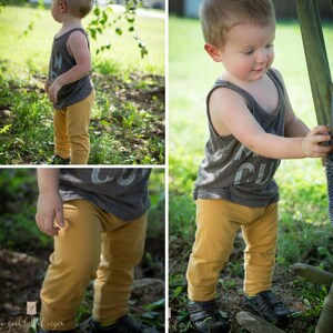 Grow-with-me Slim Trousers PDF Sewing Pattern Sizes NB to 6 image 6