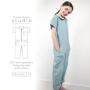 Zero Waste Utility Jumpsuit PDF Sewing Pattern