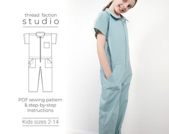 Zero Waste Utility Jumpsuit PDF Sewing Pattern