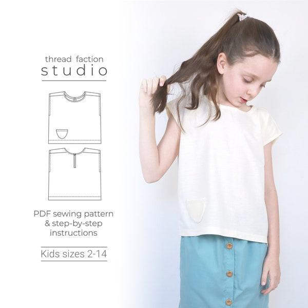 Zero Waste Basic Blouse PDF Sewing Pattern