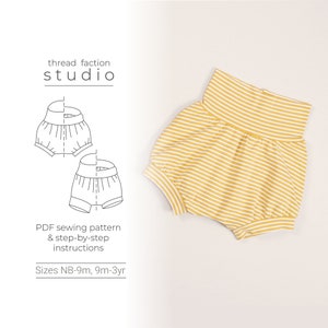 Grow-with-me Shorties Sewing Pattern | Kids Bloomers, Beginner Friendly (PDF Pattern)